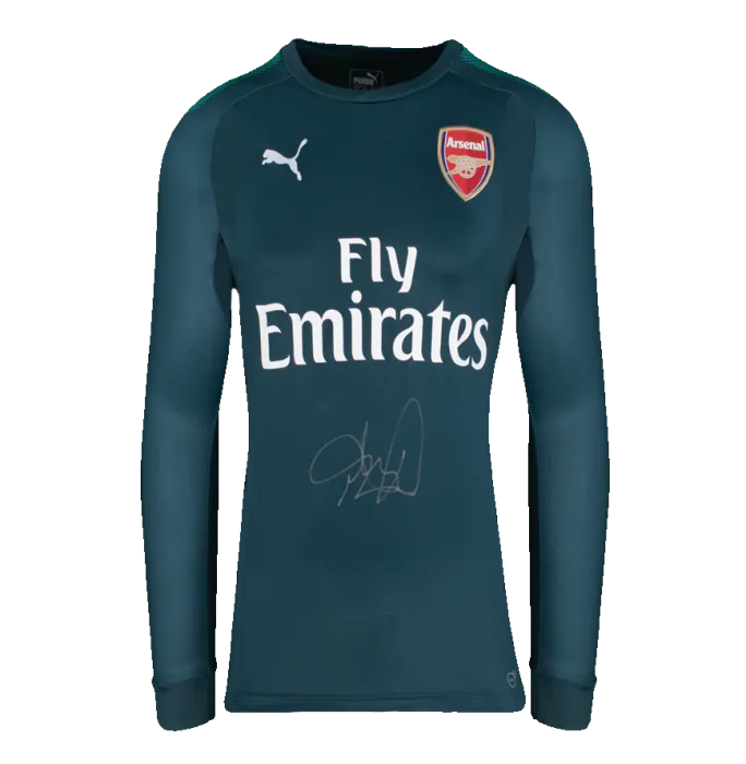 Petr Cech Signed Arsenal 2017-18 Goalkeeper Shirt In Classic Frame