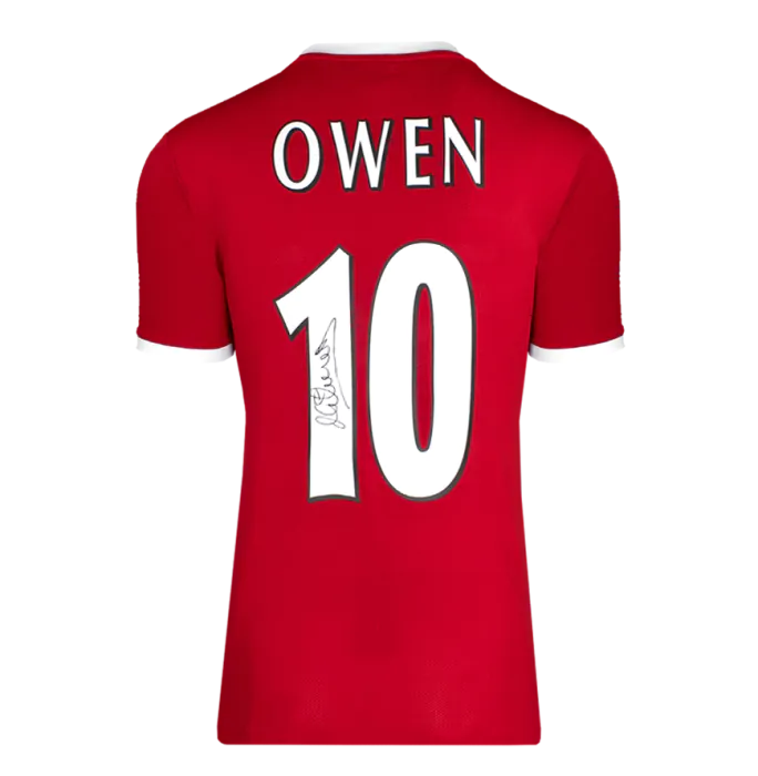Michael Owen Signed Liverpool FC 1998 Home Shirt In Deluxe Packaging