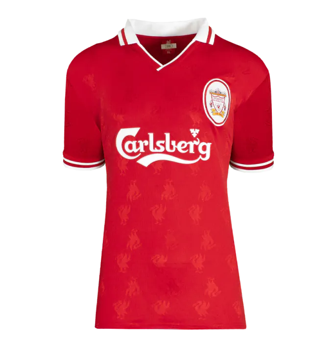 Michael Owen Signed Liverpool FC 1996 Home Shirt with Fan Style