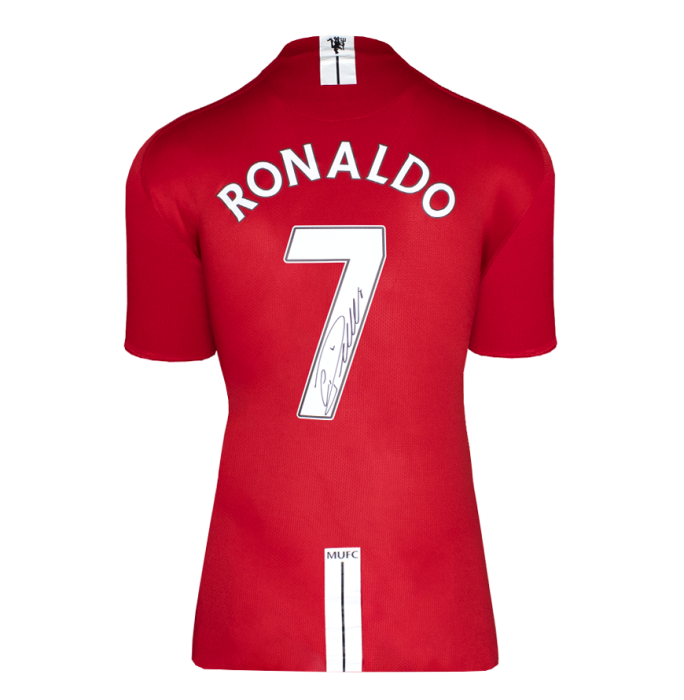 Cristiano Ronaldo Back Signed Manchester United 2007-09 Home Shirt