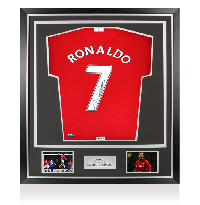 Cristiano Ronaldo Back Signed Manchester United 2007-09 Home Shirt