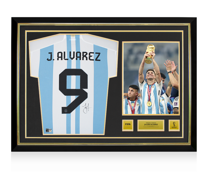 Julian Alvarez サインユニ icons 2022W杯(2star) Julian Alvarez Official 2022 FIFA World Cup™ Back Signed and Hero