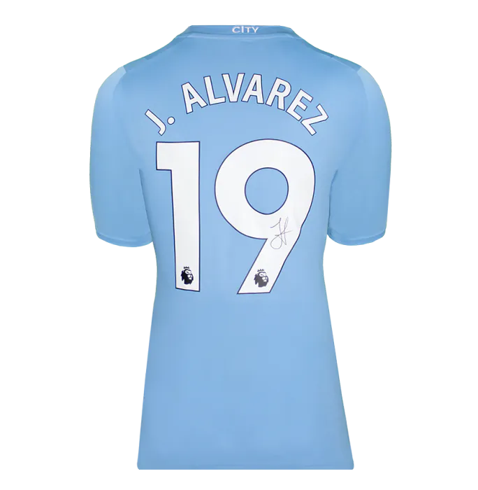 Julian Alvarez Official UEFA Champions League Back Signed and