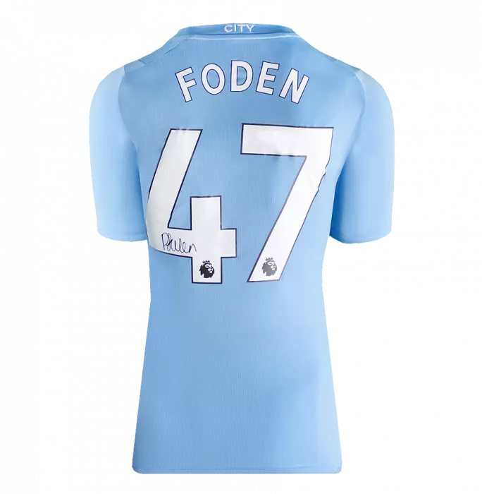23-24 Manchester City フィル・フォーデン #47 2023-24 Manchester City Player Issue Away Shirt Foden #47