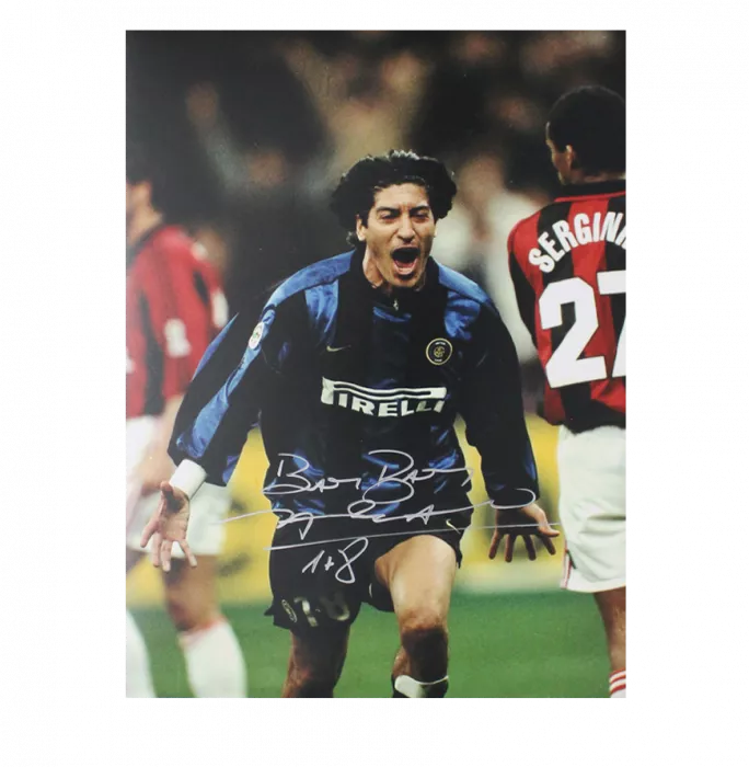 Ivan Zamorano Official UEFA Champions League Signed and