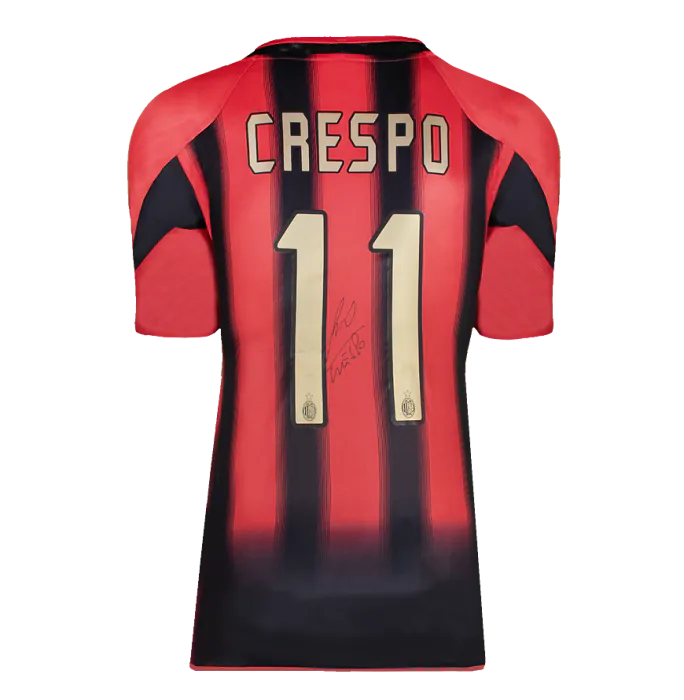 Hernan Crespo Official UEFA Champions League Back Signed and