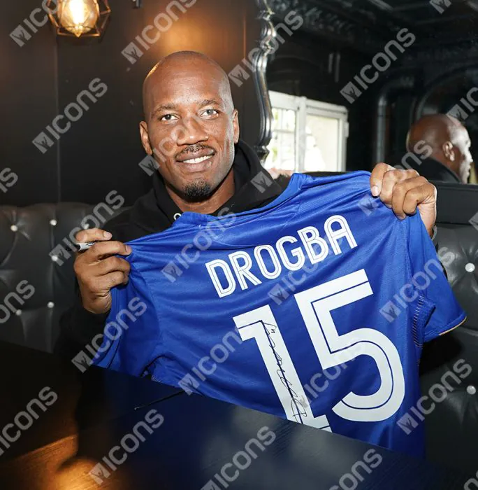 Didier Drogba Official UEFA Champions League Back Signed and Hero