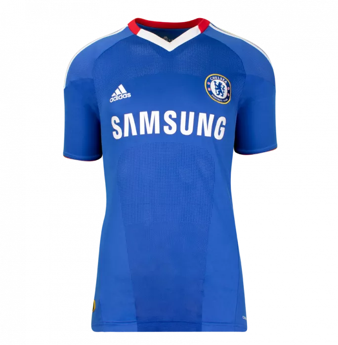 Didier Drogba Back Signed Chelsea 2010-11 Home Shirt with