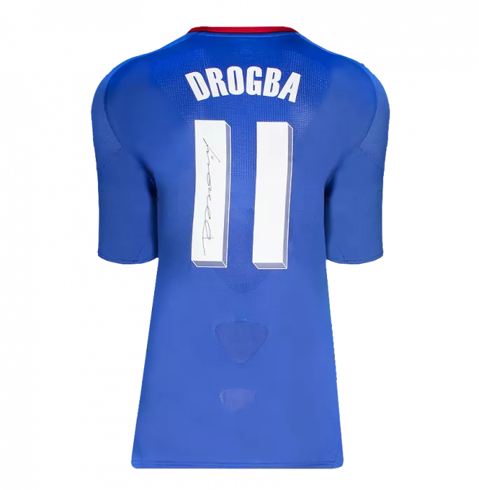 Chelsea FC ドログバ 11番 シャツ Didier Drogba 11-12 Chelsea Home UCL Final Retro Jersey #11