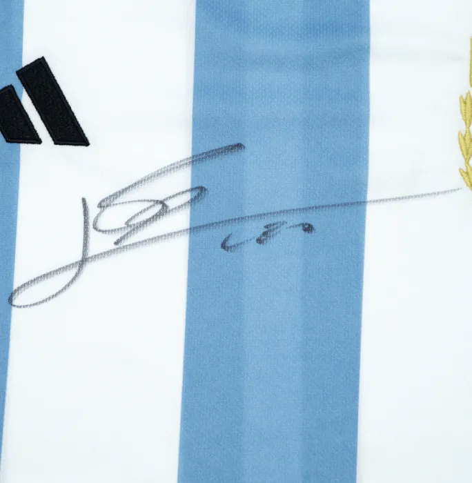 Lionel Messi Official 2022 FIFA World Cup™ Front Signed and Framed