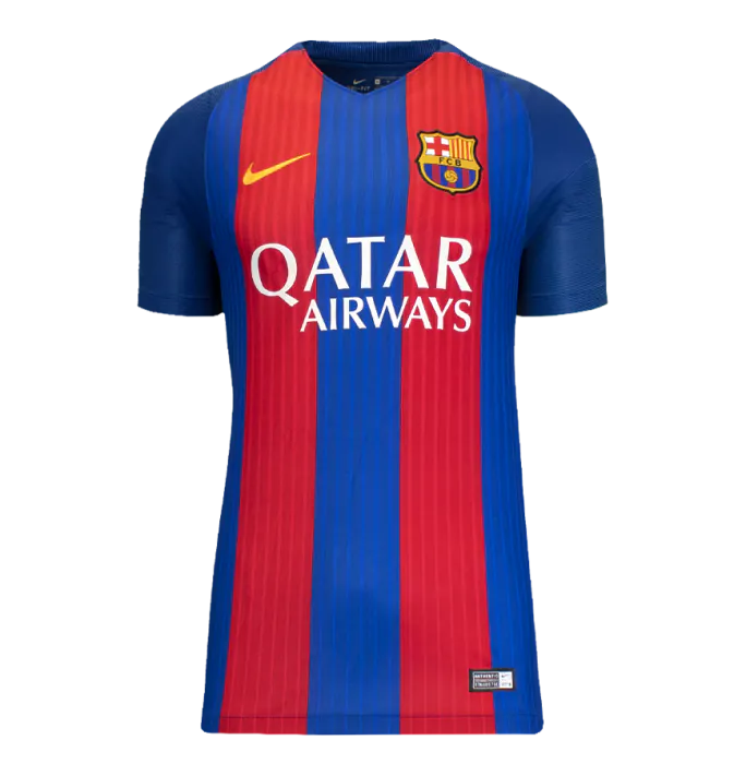FC Barcelona 2016/17 #8 公式ユニフォーム　上下セット　箱 Andres Iniesta Official FC Barcelona Back Signed and Framed 2016