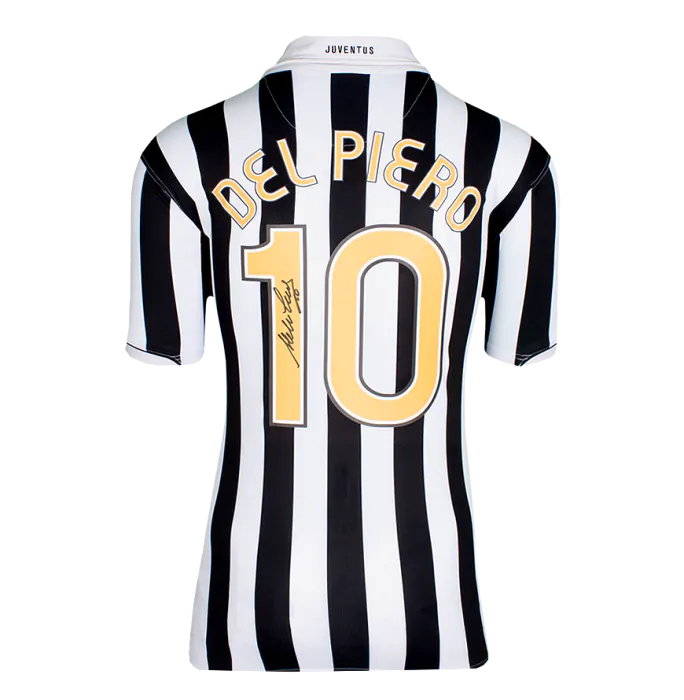 Alessandro Del Piero Back Signed Juventus 2006-07 Home Shirt with