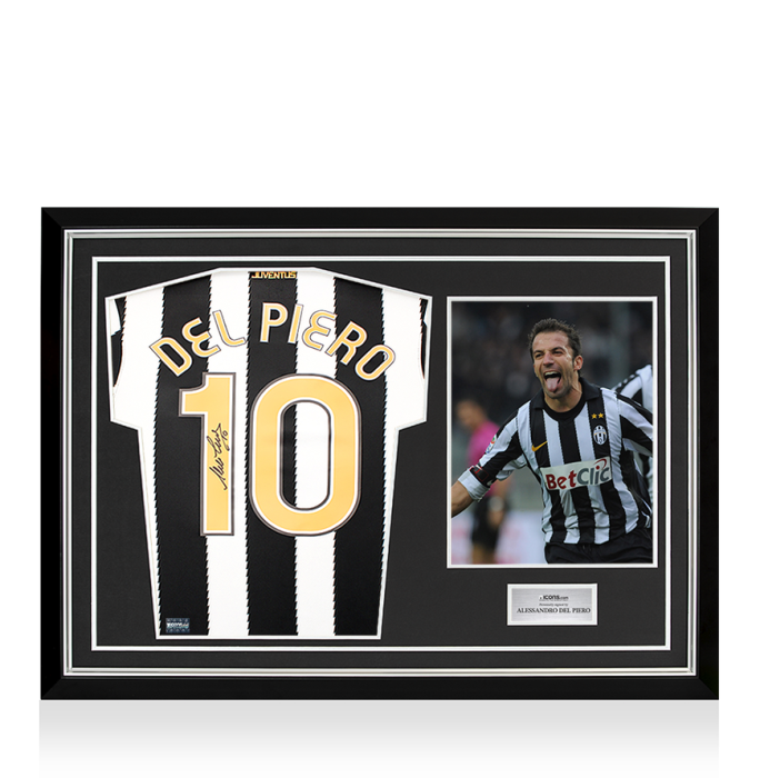 Alessandro Del Piero Back Signed Juventus 2010-11 Home Shirt with