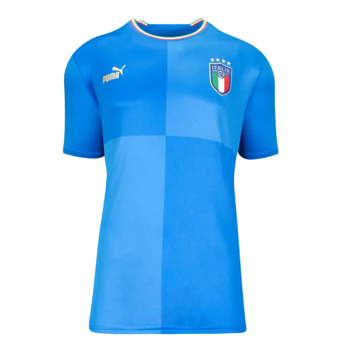Alessandro Del Piero Back Signed Italy 2022-23 Home Shirt with Fan