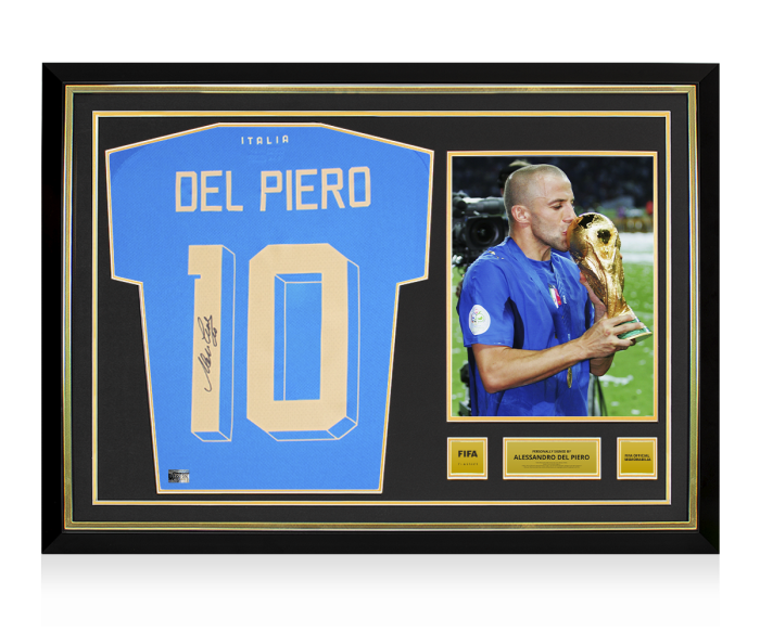 Alessandro Del Piero Official FIFA World Cup™ Back Signed and Hero