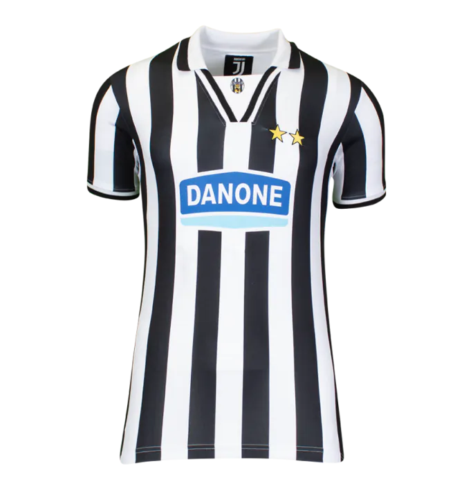 Alessandro Del Piero Back Signed Juventus Retro Home Shirt With