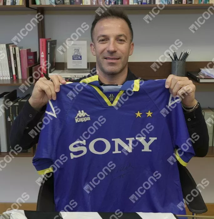Alessandro Del Piero Front Signed Juventus 1995-97 Away
