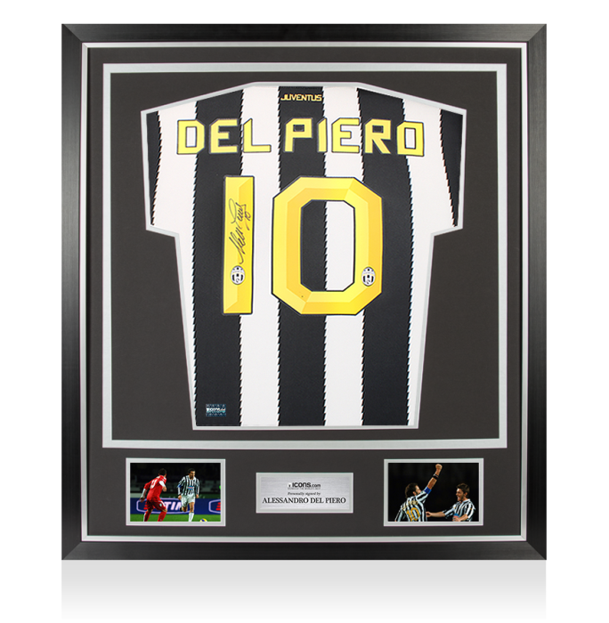 Alessandro Del Piero Back Signed Juventus 2010-11 Home Shirt In