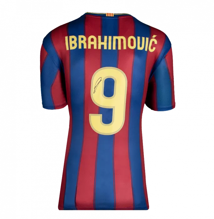 FC Barcelona Ibrahimović 9番シャツ 2009-10 Barcelona Home Shirt Ibrahimovic #9 - 10/10 - (S)