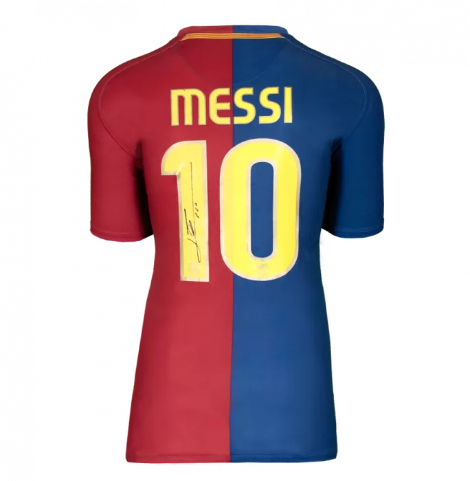 バルセロナ BARCELONA ユニフォーム メッシ MESSI 2008/09 メッシ直筆サイン入りバルセロナ08/09ホームユニフォーム | THE
