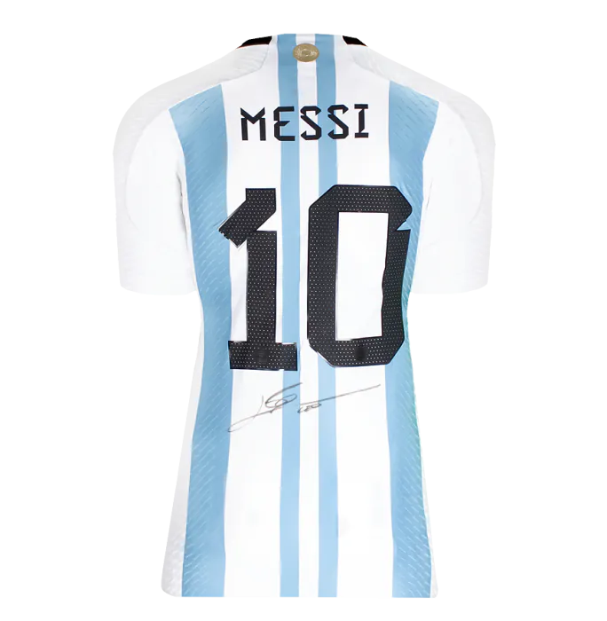 メッシ FIFAワールドカップサインフレーム入りアルゼンチン2022ホームシャツ Lionel Messi Official 2022 FIFA World Cup™ Autographed and Framed