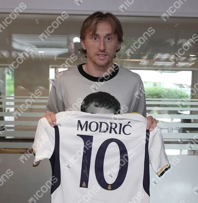 Luka Modric Official UEFA Champions League Back Signed and Hero