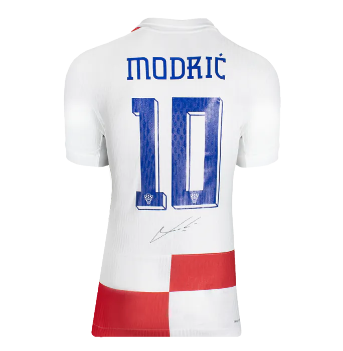MATCH ISSUE Luka Modric Back Signed Croatia 2024 Home Shirt In