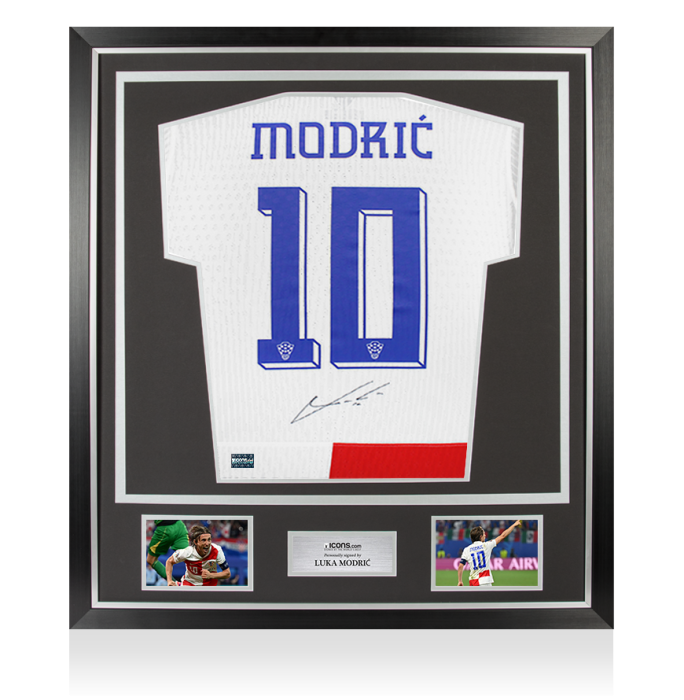 MATCH ISSUE Luka Modric Back Signed Croatia 2024 Home Shirt In