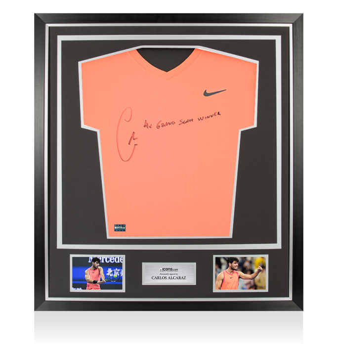 Carlos Alcaraz Signed Nike Dri-Fit Court Victory Tennis T-Shirt