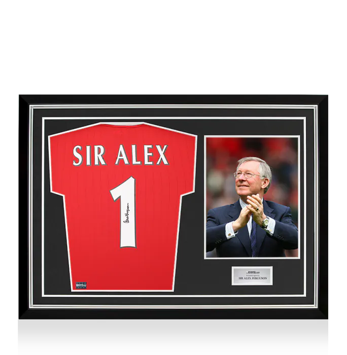 icons Sir Alex Ferguson Ferguson Back Signed Manchester United