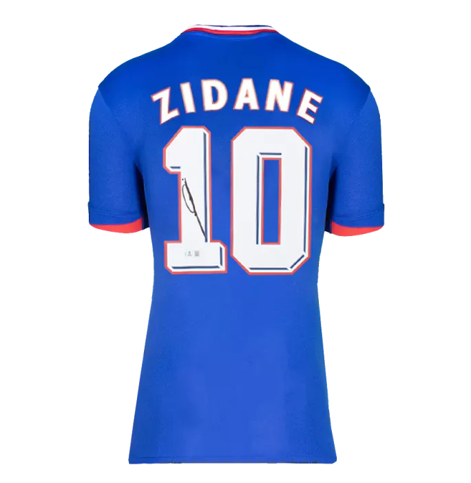 Zinedine Zidane Official FIFA World Cup™ Back Signed and Framed