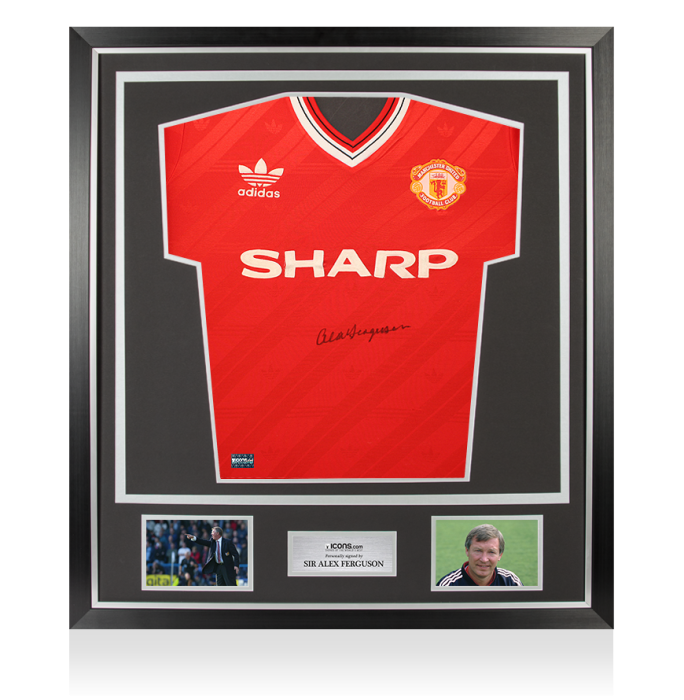 Sir Alex Ferguson Front Signed Manchester United 1986-88 Home
