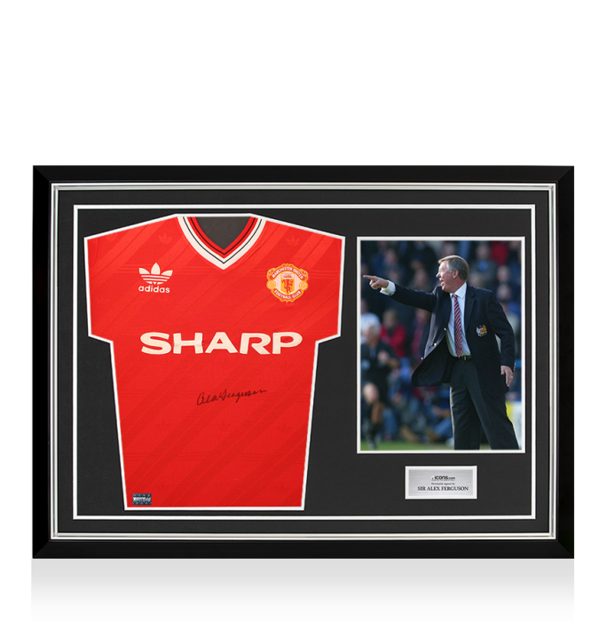 Sir Alex Ferguson Front Signed Manchester United 1986-88 Home