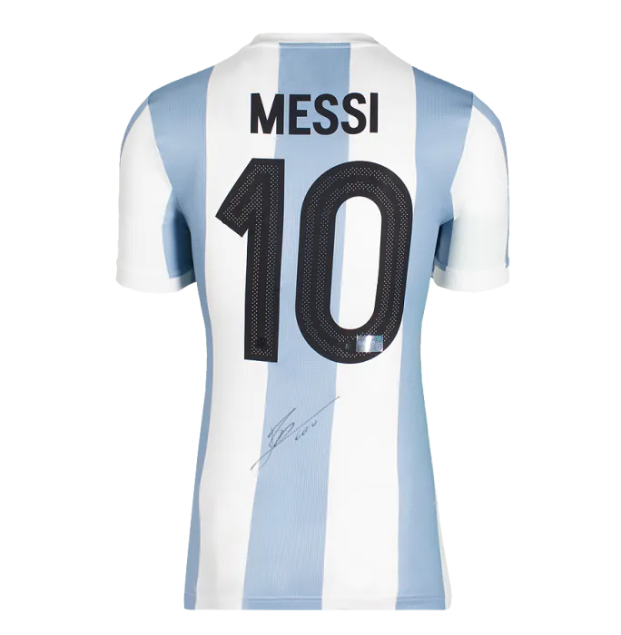 Lionel Messi Back Signed Argentina 2024-25 Anniversary Home Shirt