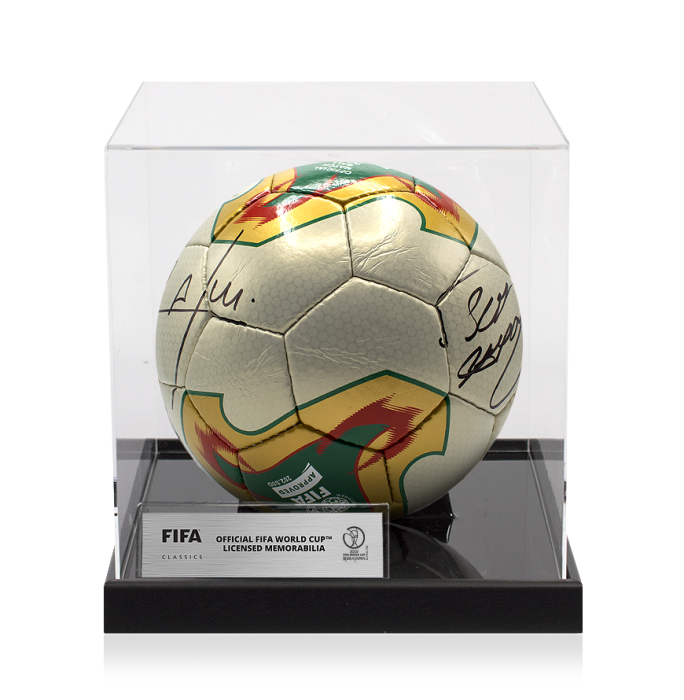 Cafu & Roberto Carlos Official 2002 FIFA World Cup™ Dual Signed