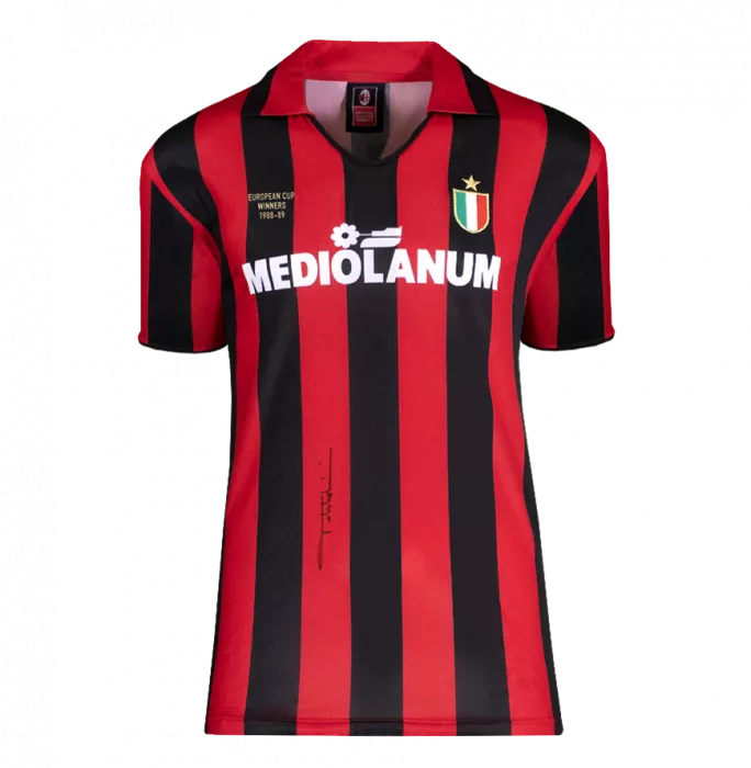 Paolo Maldini Official UEFA Champions League Front Signed