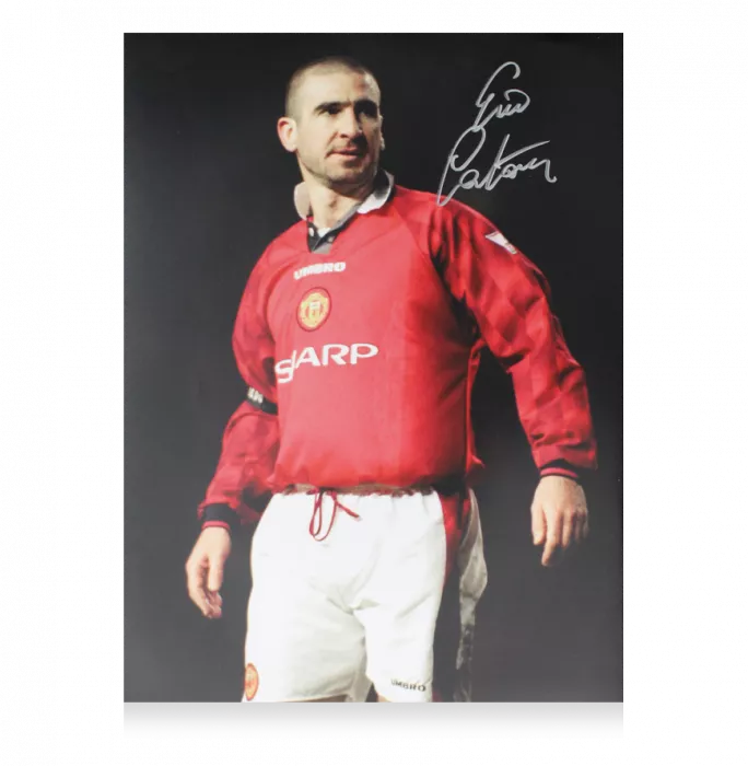 ERIC CANTONA  写真パネル ERIC CANTONA 写真パネル Eric Cantona Signed Plaque and Photo