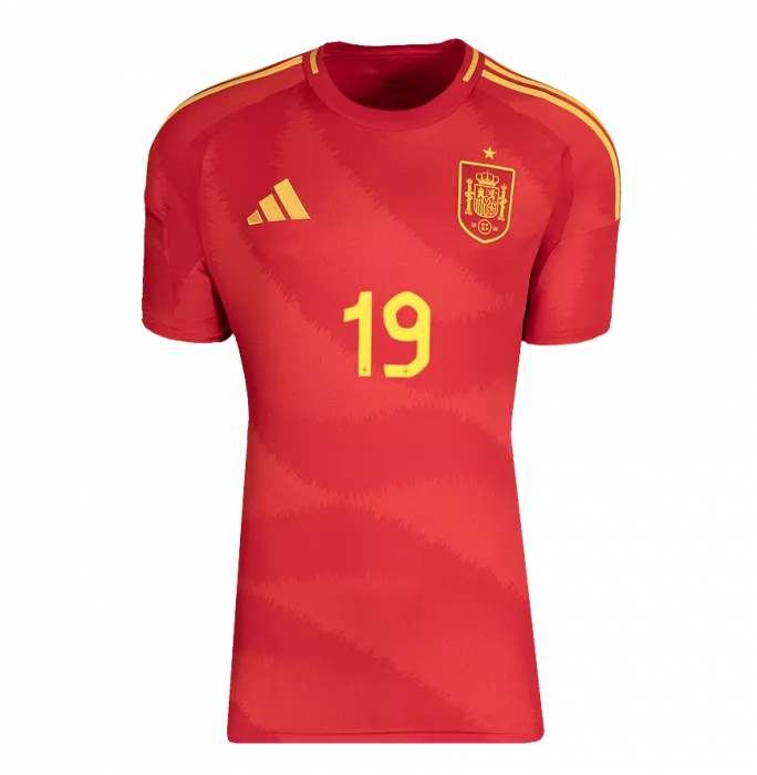 Lamine Yamal サイン入りスペイン代表シャツ Lamine Yamal Back Signed Spain 2024-25 Home Shirt In Classic