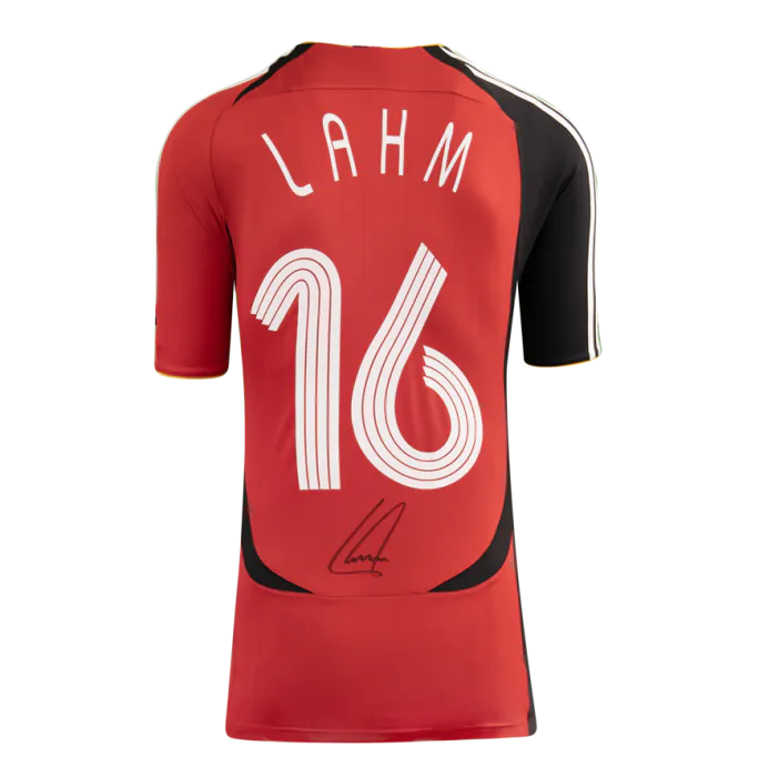 2006年ドイツ代表シャツ LAHM 16 Philipp Lahm Official 2006 FIFA World Cup™ Back Signed and Framed