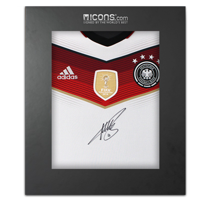 Miroslav Klose Front Signed Germany 2014 Home Shirt with FIFA