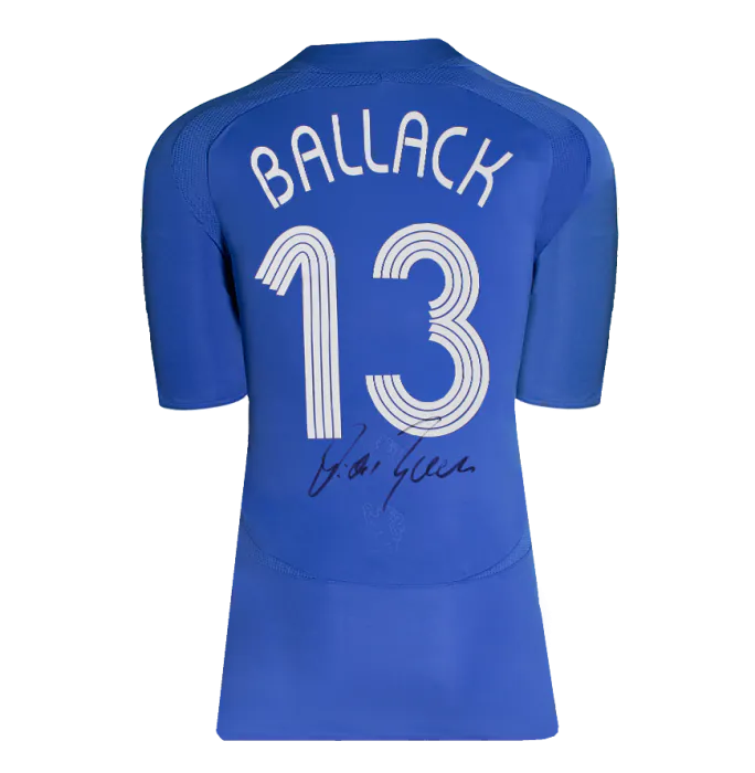 Michael Ballack Official Chelsea FC Signed and Framed 2006-08 Home