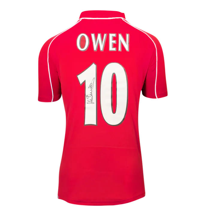 Michael Owen Official UEFA Champions League Back Signed and Hero