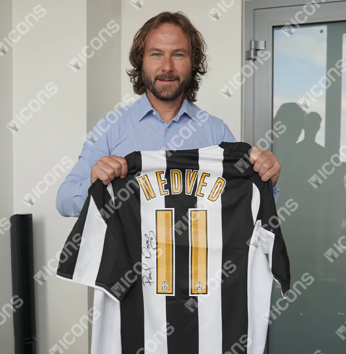 Pavel Nedved Official UEFA Champions League Back Signed and Hero