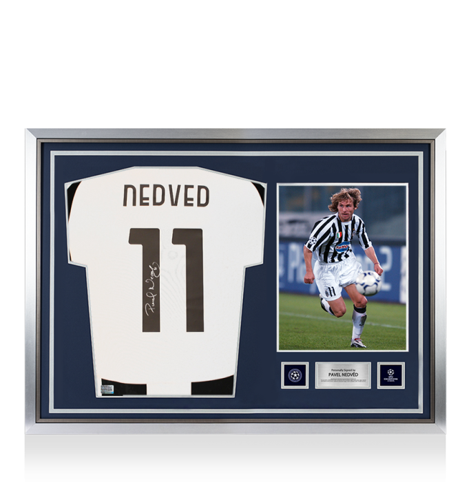 Pavel Nedved Official UEFA Champions League Back Signed and Hero