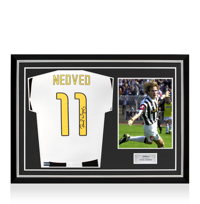 Pavel Nedved Signed Juventus 2024-25 Home Shirt with Fan Style
