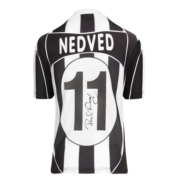 Pavel Nedved Official UEFA Champions League Back Signed and Framed