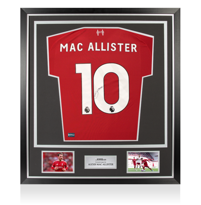 Alexis Mac Allister Back Signed Liverpool 2025-26 Home Shirt In