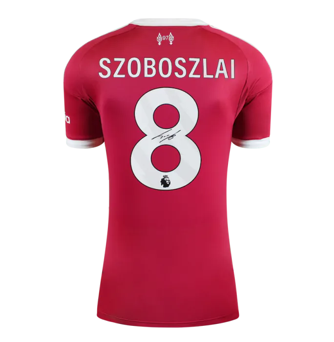Dominik Szoboszlai Back Signed Liverpool 2025-26 Home Shirt In