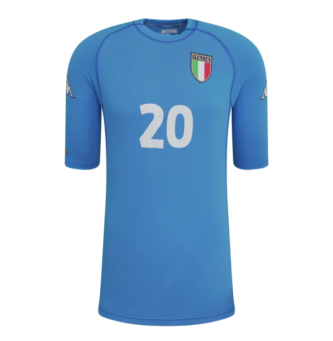 Francesco Totti Back Signed Italy 2000-01 Home Shirt In Hero Frame