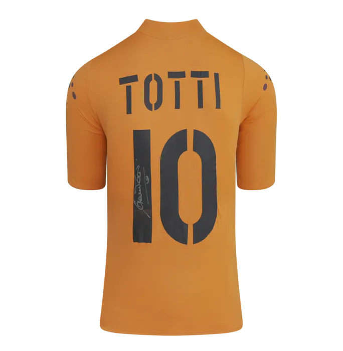 Francesco Totti Back Signed AS Roma 2003-04 Third Shirt In Hero